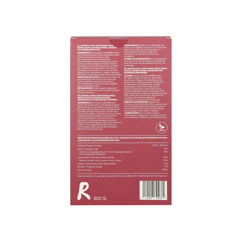 granola choco adaptogen
